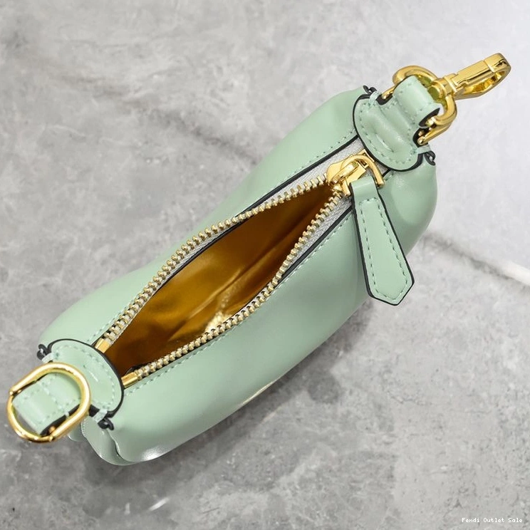 Affordable Fendigraphy In Green Calf Nano Mint Bag Hobo Leather Fendi 0815